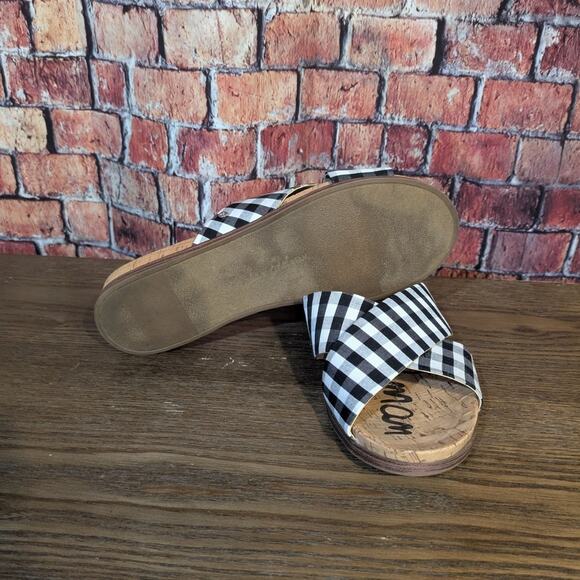 Sam Edelman Hattie Gingham Cross Slide Size 7 - Picture 6 of 7